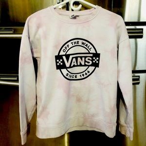 Vans pink tie dye crew sweater
